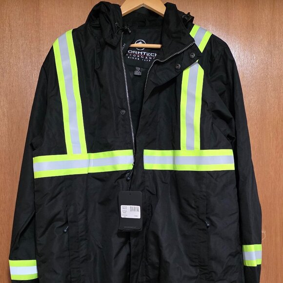 NWT - Men's Reflective Black Jacket - Picture 1 of 6